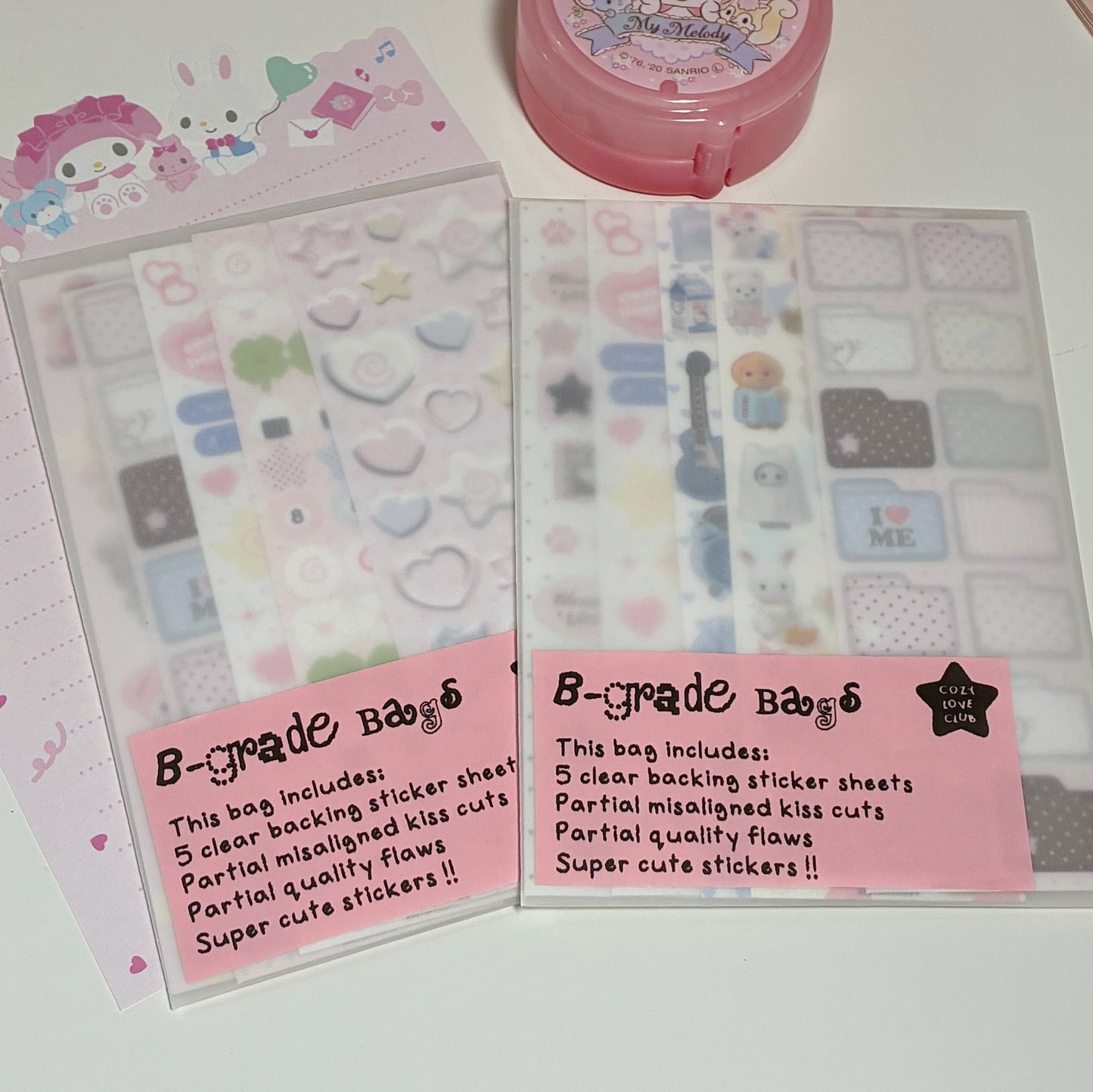 B-Grade Sticker Bags