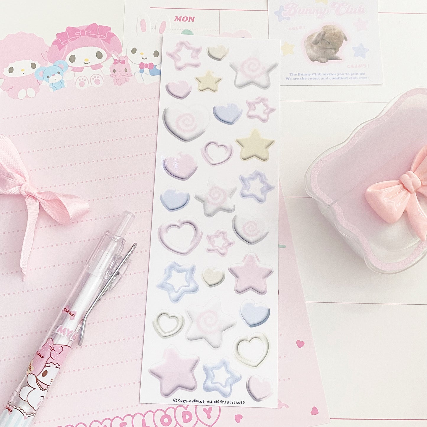 3D Stars & Hearts