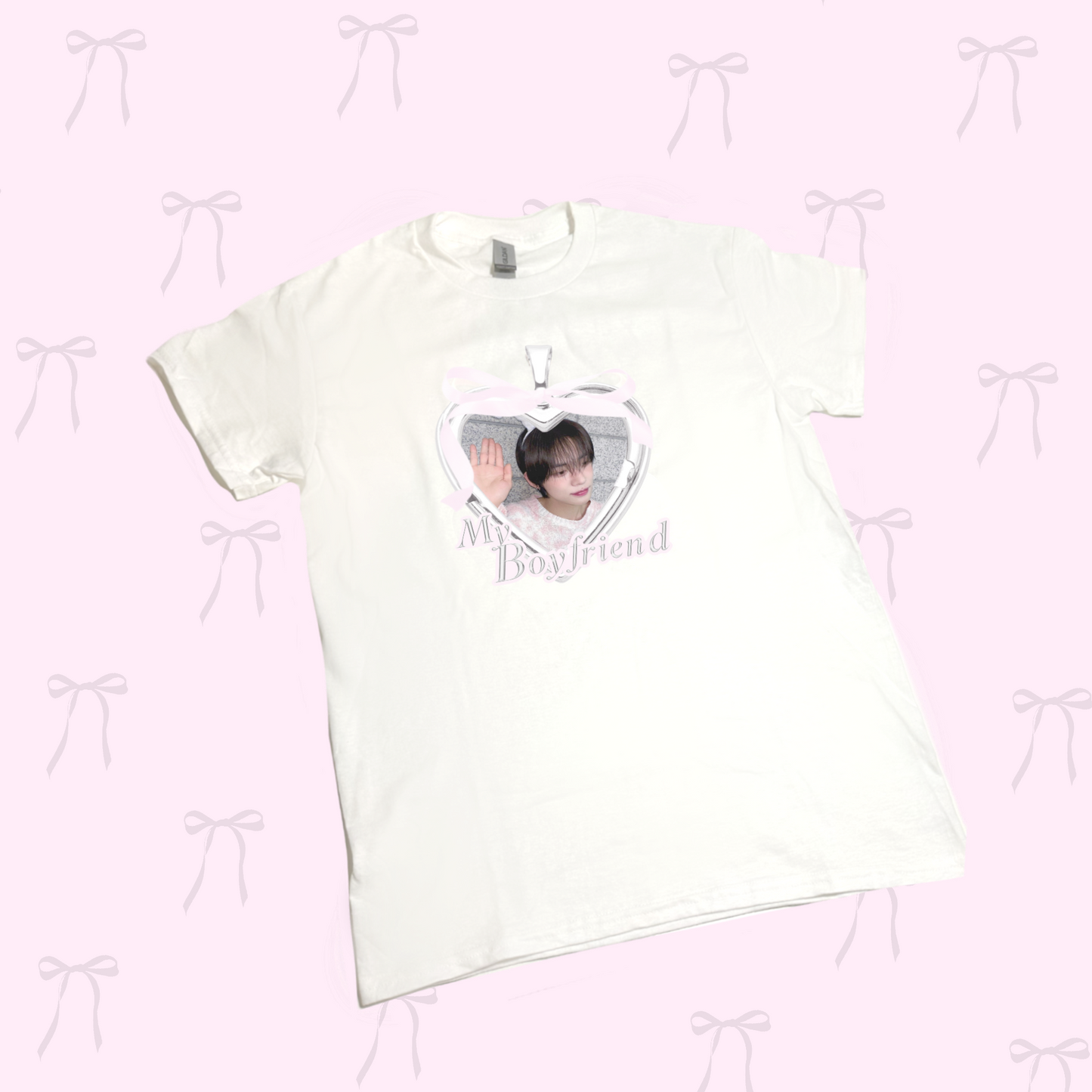 Heart Locket My Boyfriend Custom T-Shirt