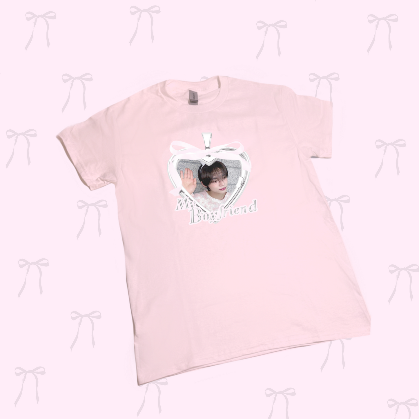 Heart Locket My Boyfriend Custom T-Shirt