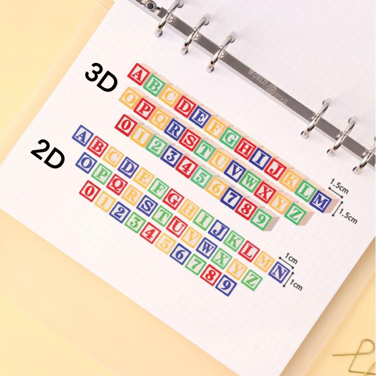 2D/3D Alphabet Blocks