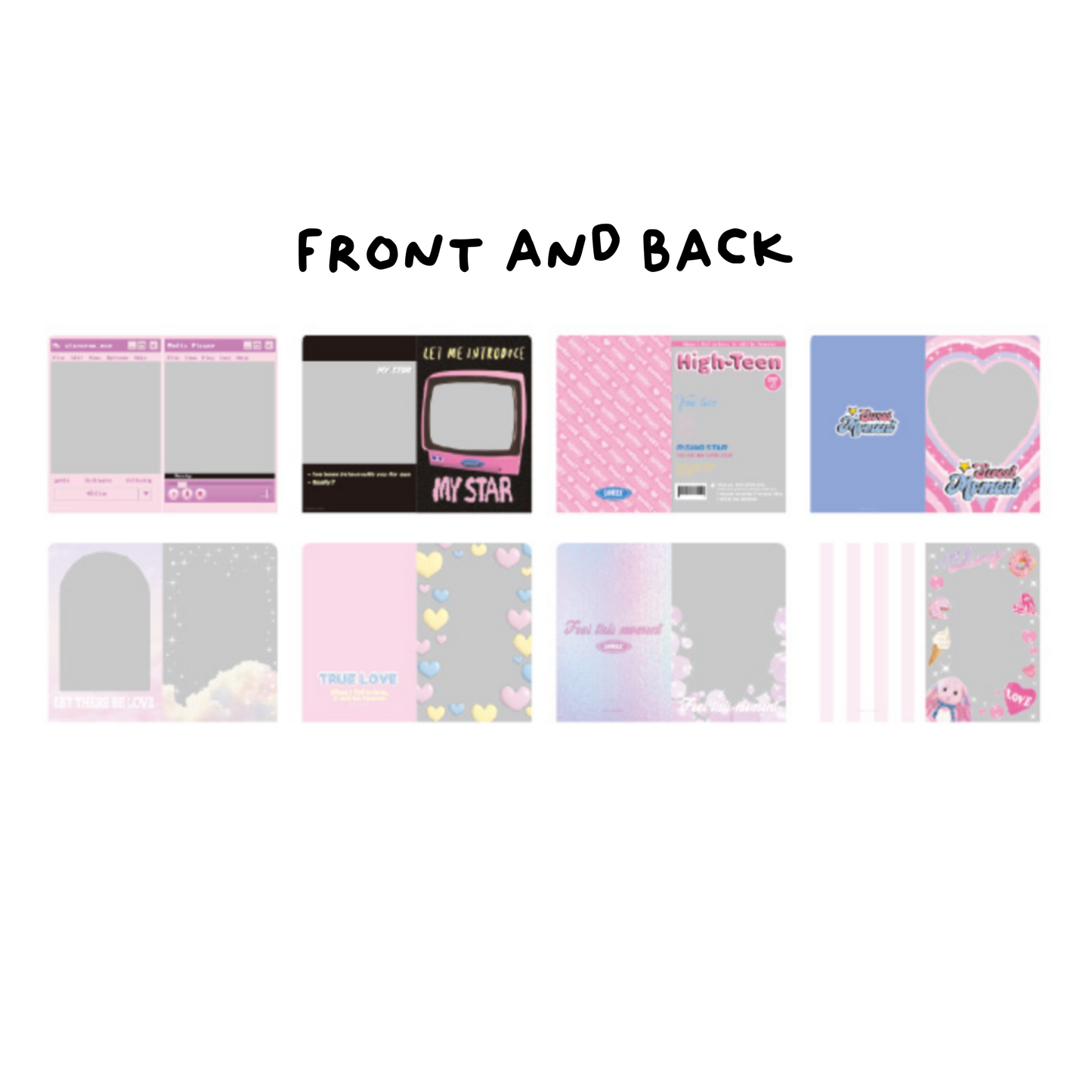 High Teen Photocard Frames