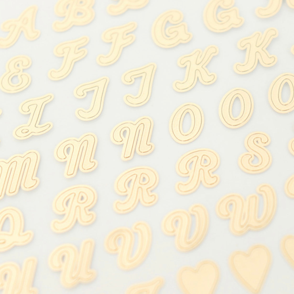 Gold Alphabet