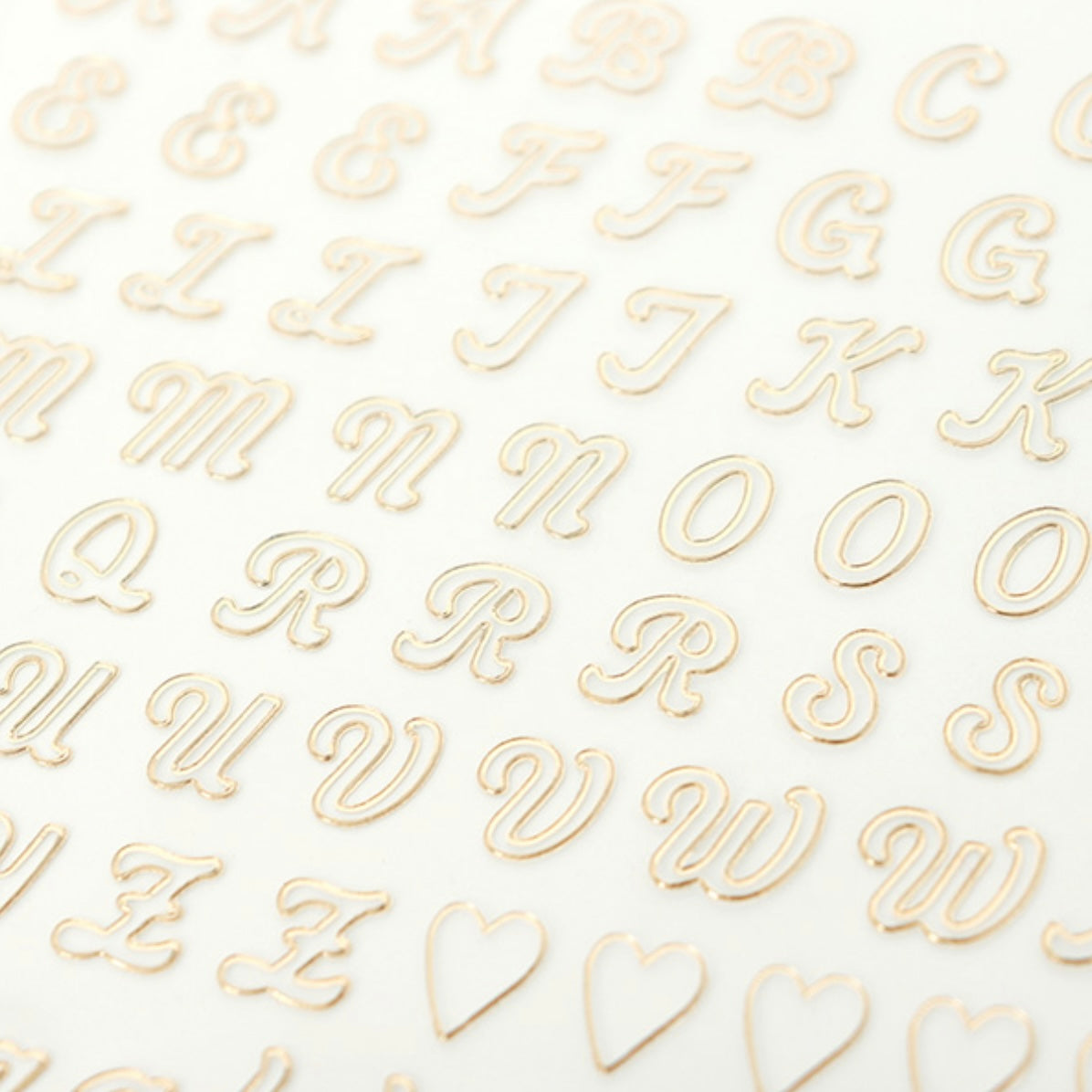 Gold Alphabet