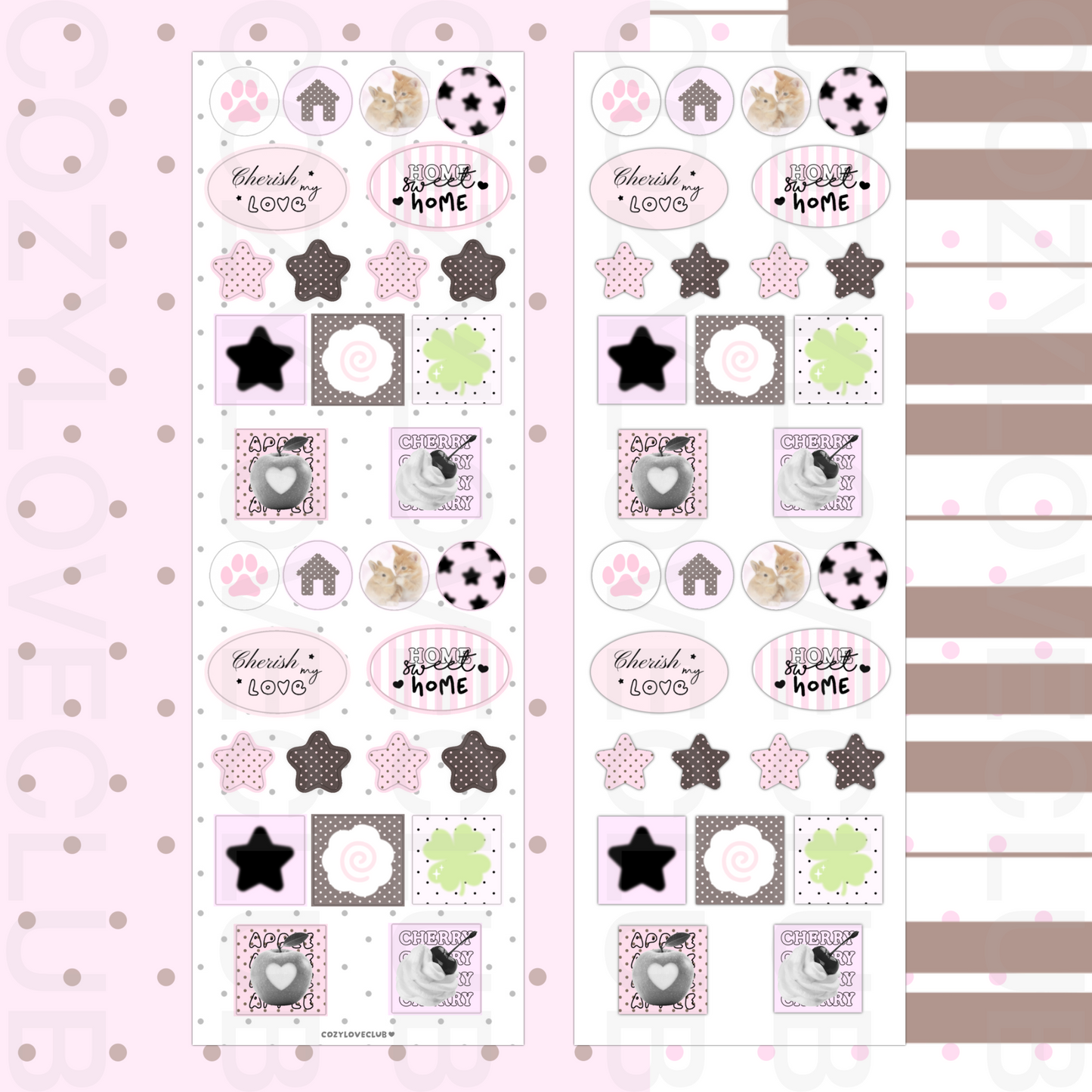 Cuddly Comforts Sticker Sheet