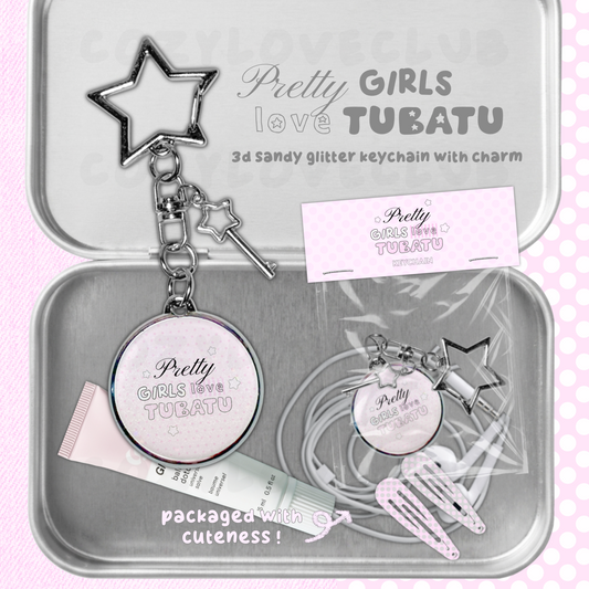 Pretty Girls Love TUBATU Glitter Keychain