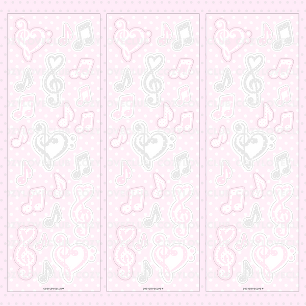 Musical Melody Sticker Sheet