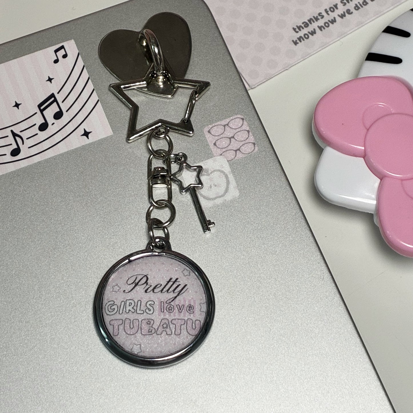 Pretty Girls Love TUBATU Glitter Keychain