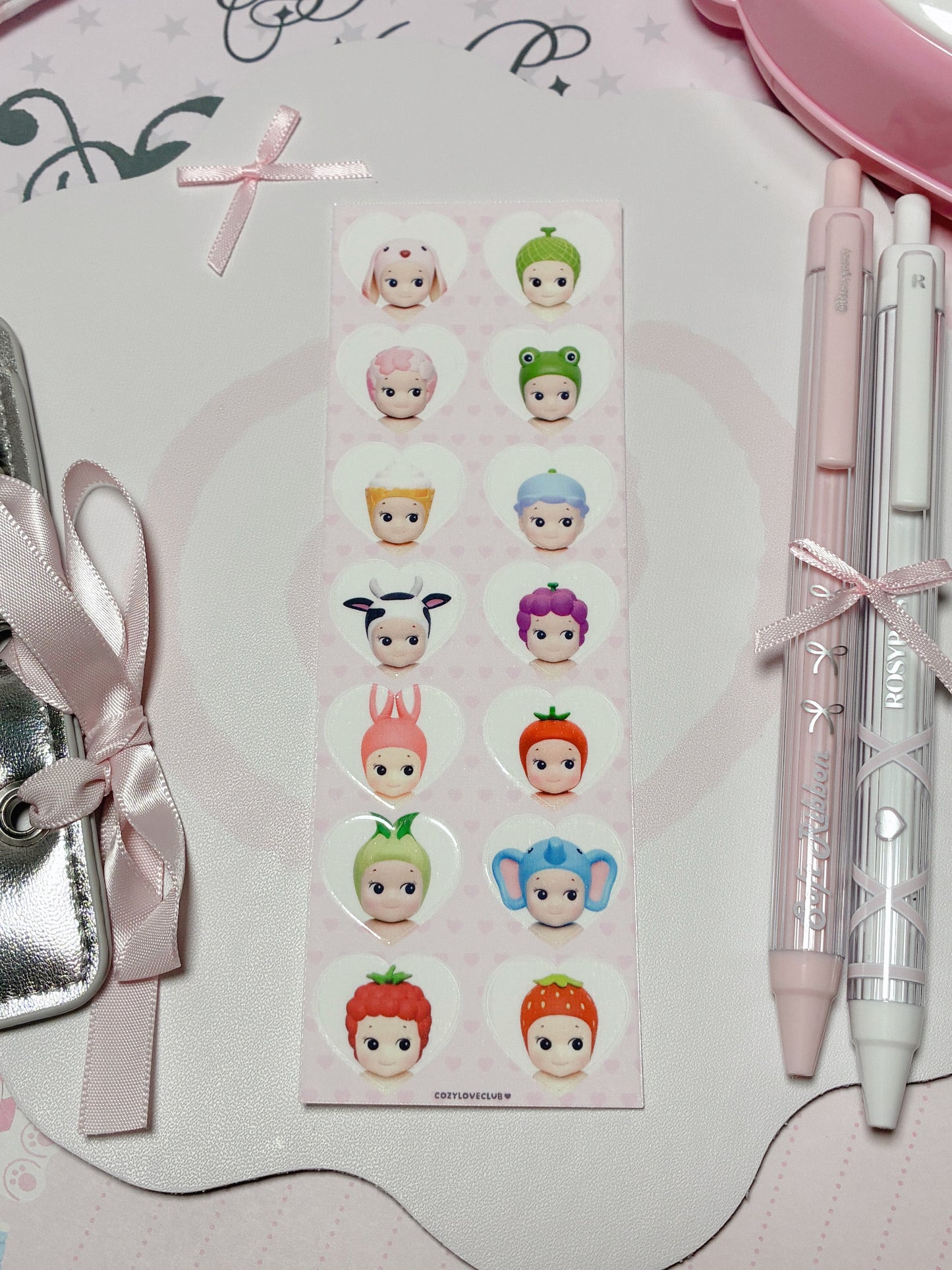 Angel Hearts Sticker Sheet