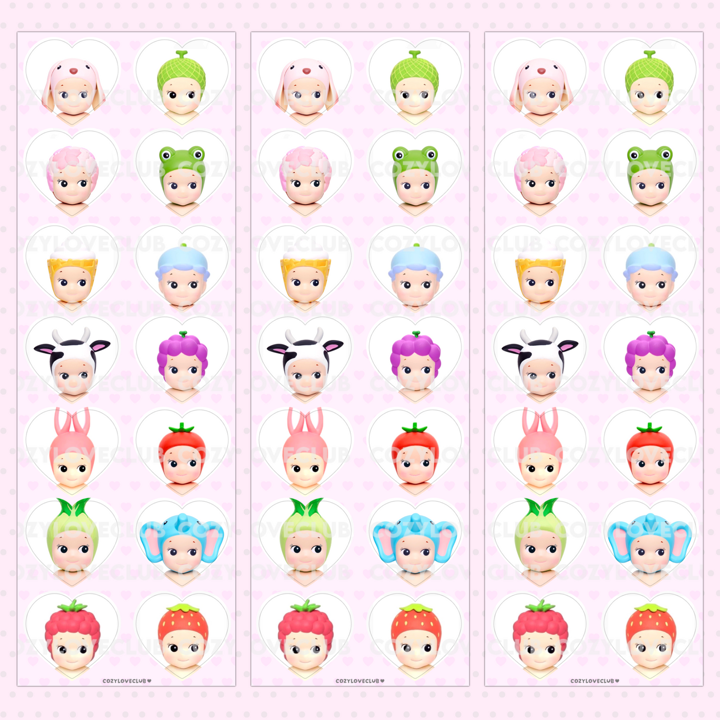 Angel Hearts Sticker Sheet