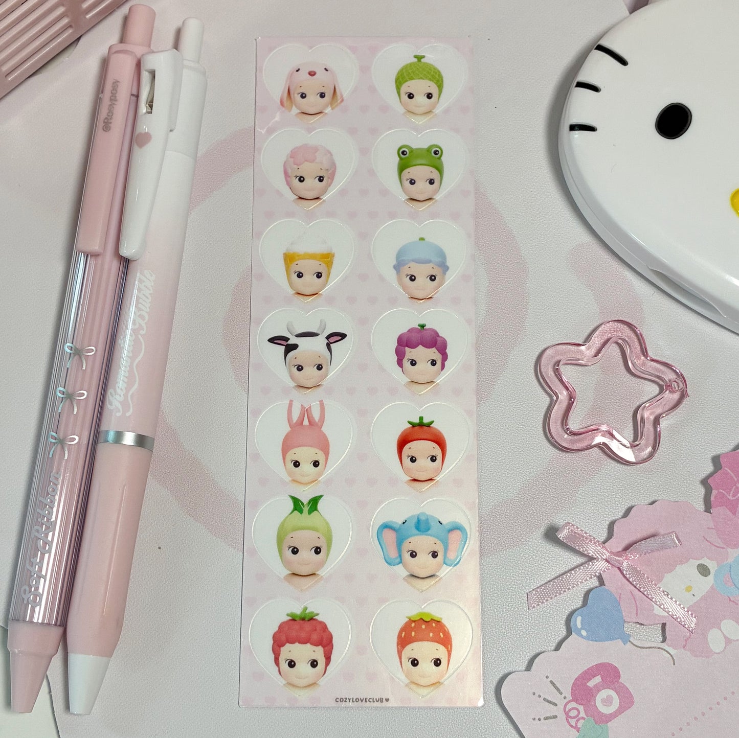 Angel Hearts Sticker Sheet