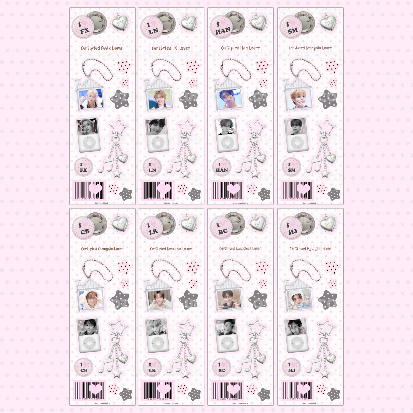 SKZCore Sticker Sheets