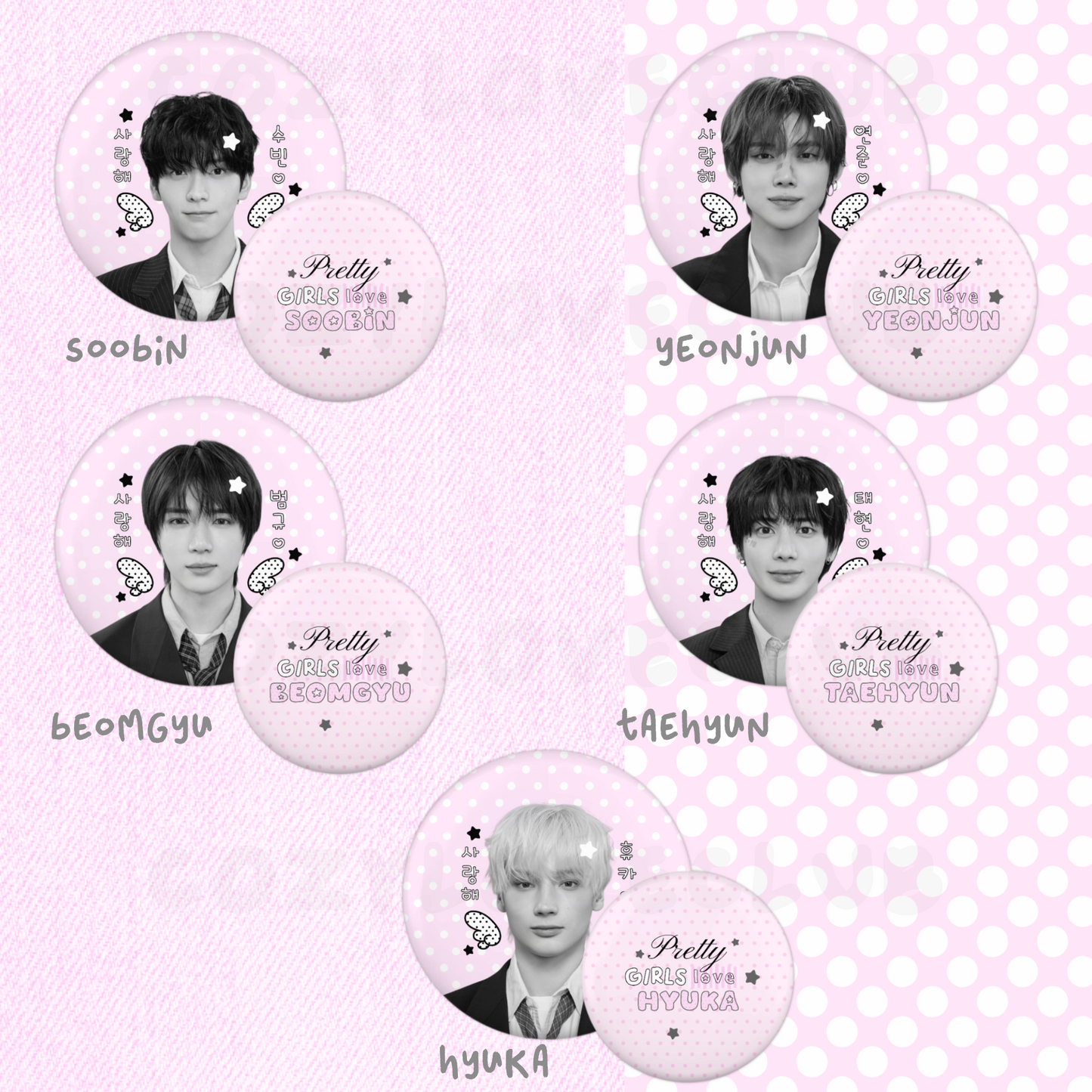 TXT Button Pin Set
