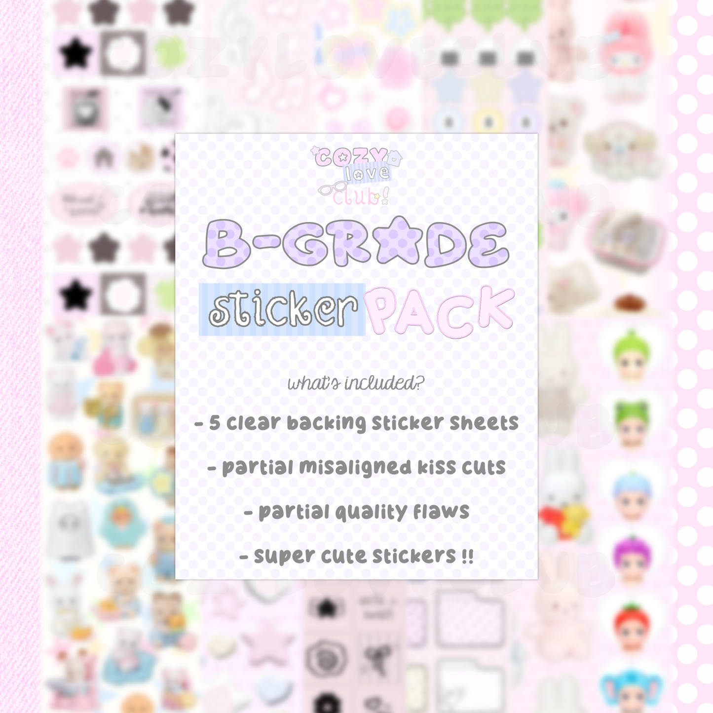 B-Grade Sticker Pack