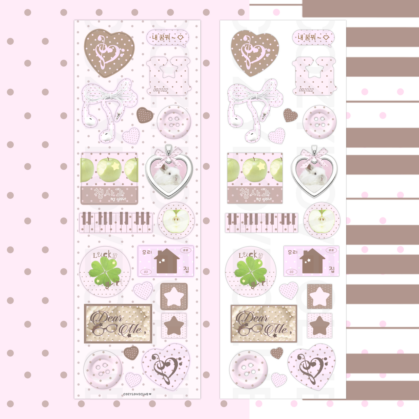 Neapolitan Scrapbook Sticker Sheet