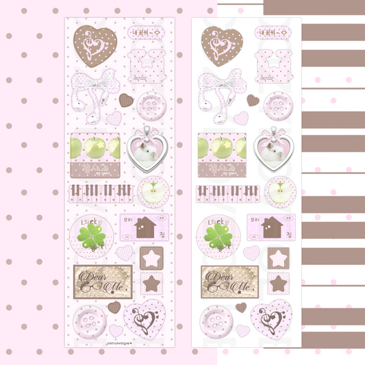 Neapolitan Scrapbook Sticker Sheet