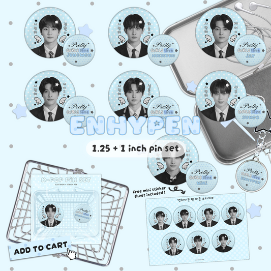 ENHYPEN Button Pin Set