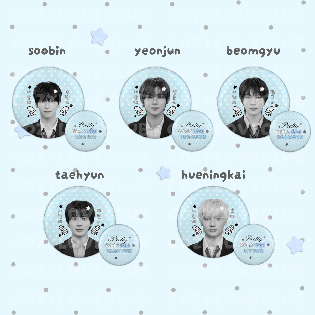 TXT Button Pin Set